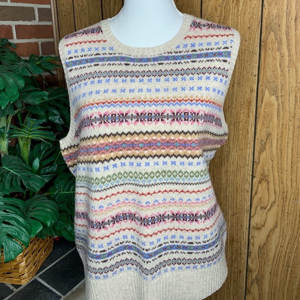 L.L. Bean vintage lambs wool sweater vest